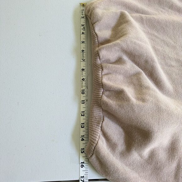 Fashion Nova Isla Taupe Fringed Mini Sweater Dress Size Small Heavy Knit - Picture 11 of 13